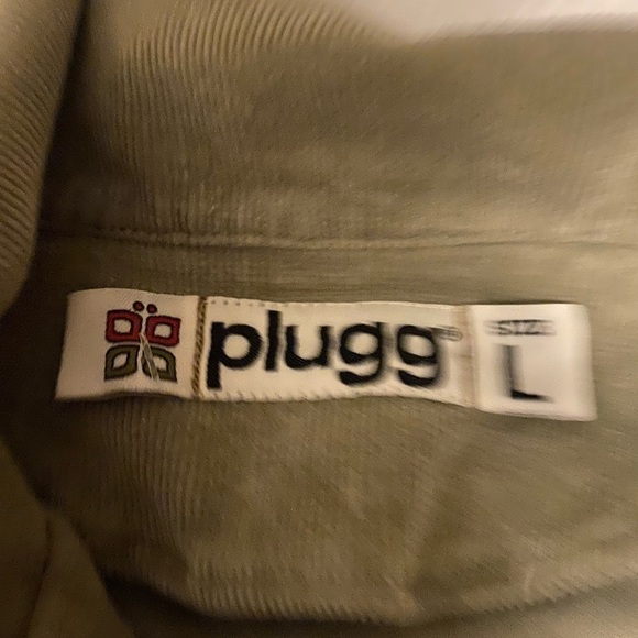 PLUGG Jeans corduroy sage cotton blend many pocket jacket lg - Picture 5 of 9